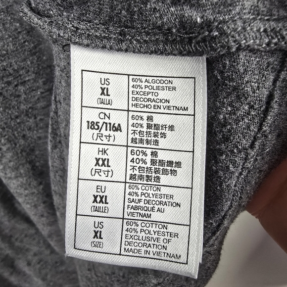 DISNEY PARKS Long Sleeve Tee Shirt Vintage Mickey Mouse Logo Gray Unisex XL - Picture 11 of 11